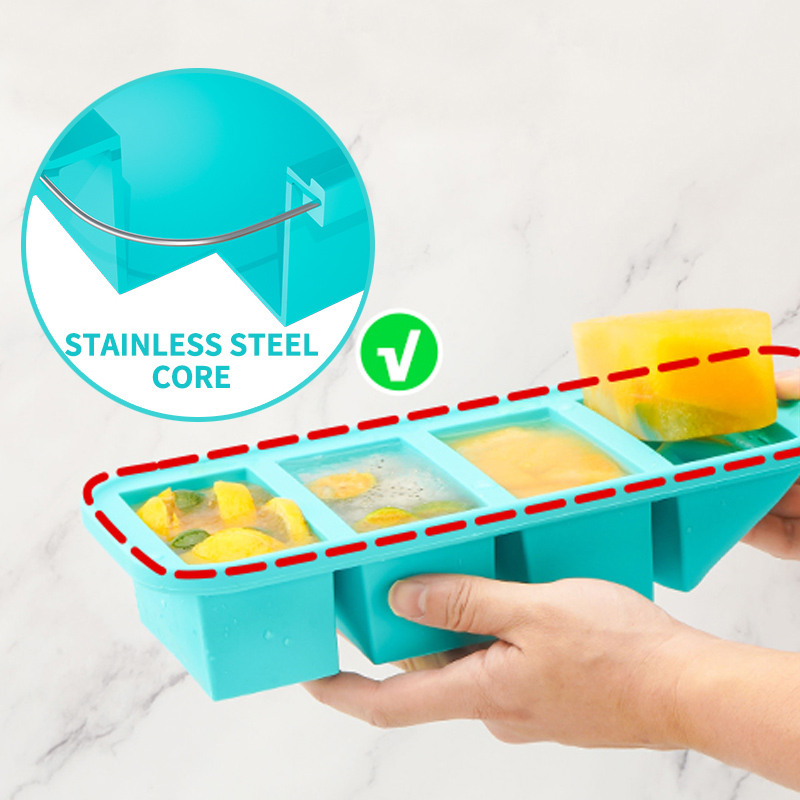 4 overdekte siliconen vriezerv - Meal Prep Template recensie en prijs