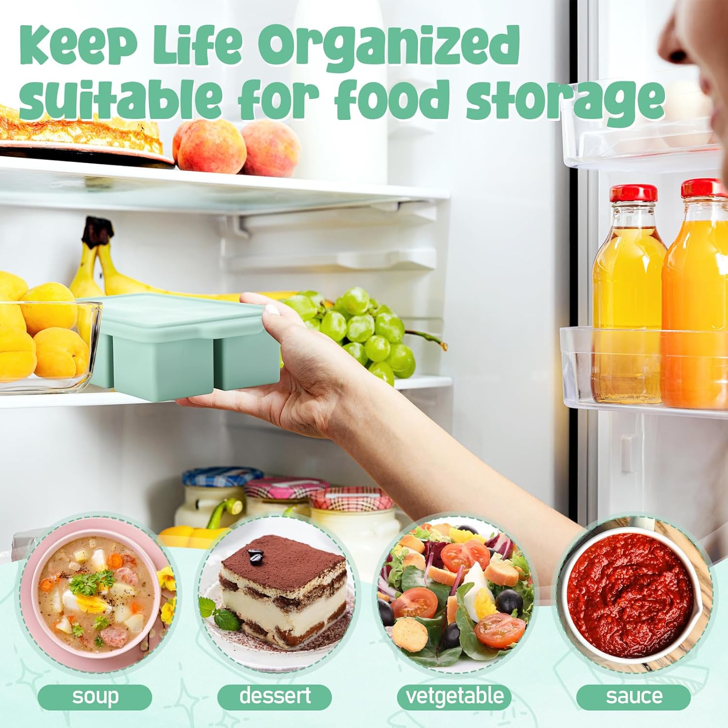 Silicone vriesbak met deksel,  - Meal Prep Template recensie en prijs