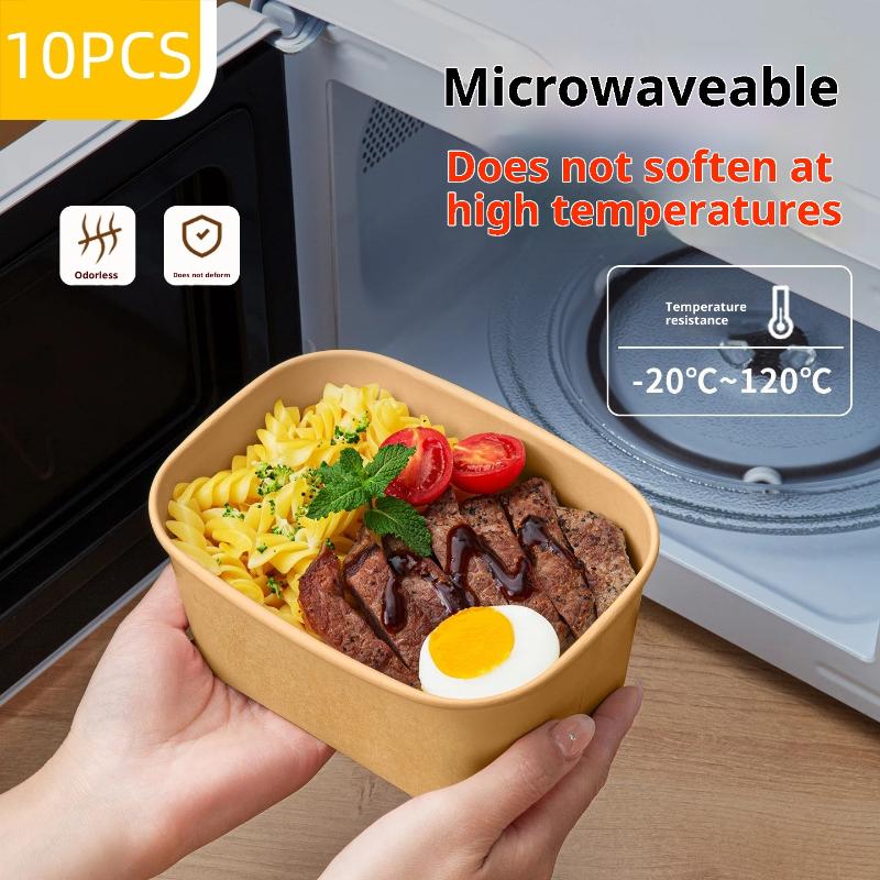 10 stuks vierkante wegwerp lun - Meal Prep Bowl recensie en prijs